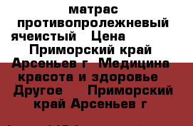 матрас противопролежневый ячеистый › Цена ­ 3 800 - Приморский край, Арсеньев г. Медицина, красота и здоровье » Другое   . Приморский край,Арсеньев г.
